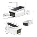 Câmera de Segurança Solar Wi-Fi 4MP Recarregável com Painel Solar + Proteção IP66