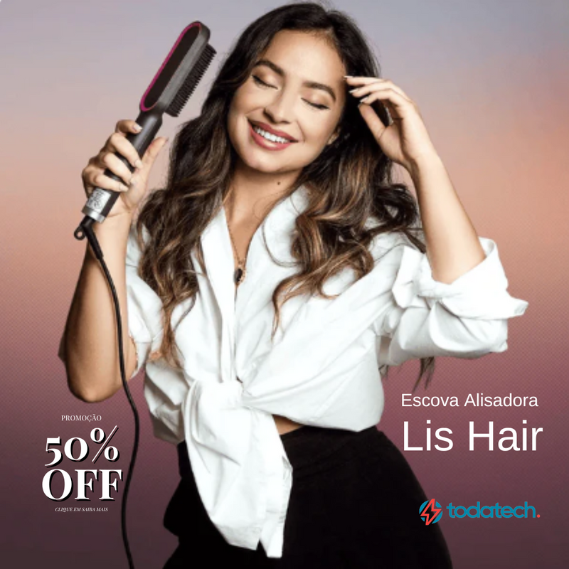 Escova Alisadora De Cabelos Bivolt 5x1 Lis Hair + Frete Rápido Grátis