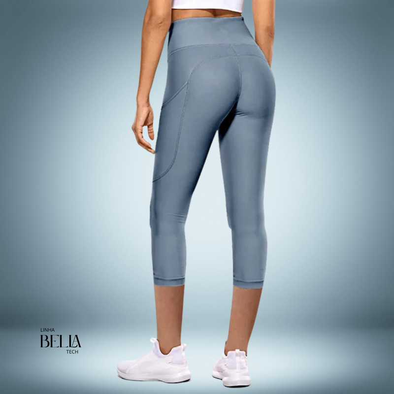 Calça Capri  Cintura Alta Esportiva Fitness