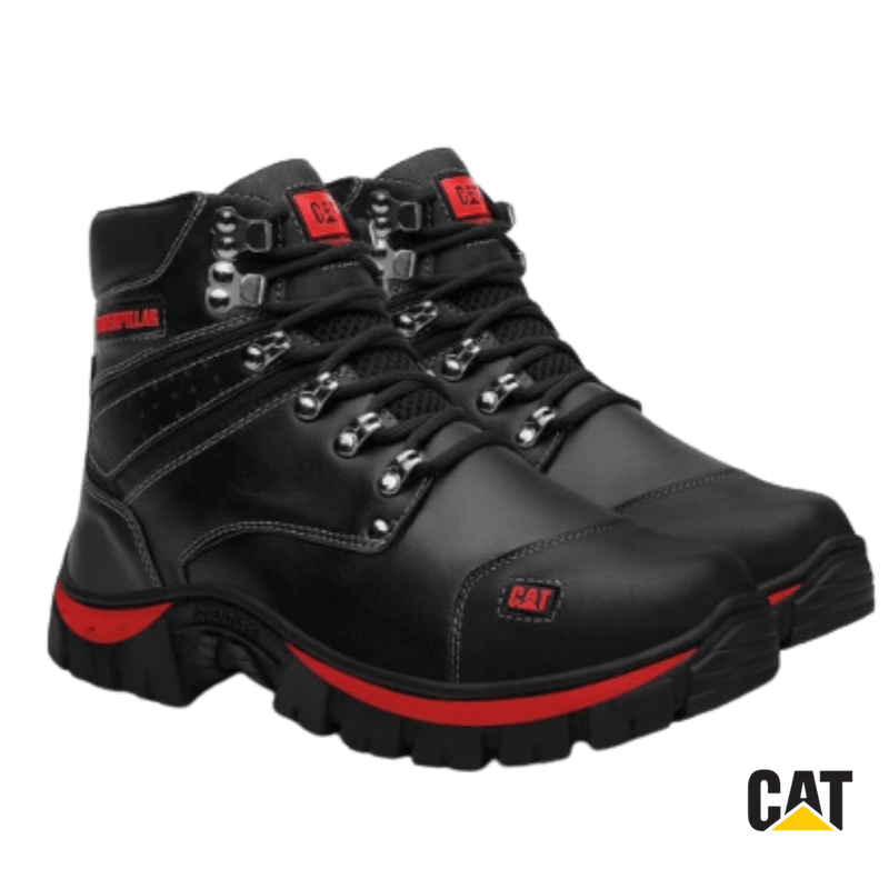 Bota Cat Couro Legítimo Adventure Solado de Gel Confort