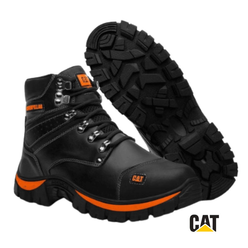 Bota Cat Couro Legítimo Adventure Solado de Gel Confort