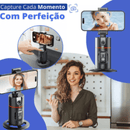 Gimbal Inteligente de Rastreamento Facial Automático para Celular - Suporte Rotativo com Controle Remoto Sem Fio