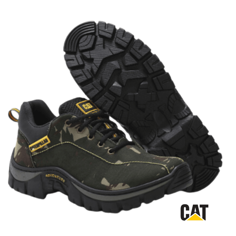 Tênis Cat Adventure Camuflado Militar