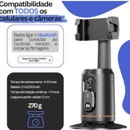 Gimbal Inteligente de Rastreamento Facial Automático para Celular - Suporte Rotativo com Controle Remoto Sem Fio