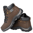 Bota Coturno Adventure Caterpillar de Couro Costurado Reforçado Original