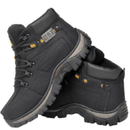 Bota Coturno Adventure Caterpillar de Couro Costurado Reforçado Original