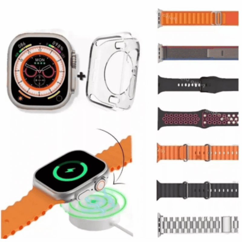 SmartWatch - Serie 9 S100 Ultra™ [Kit: 7 Pulseiras + Case]