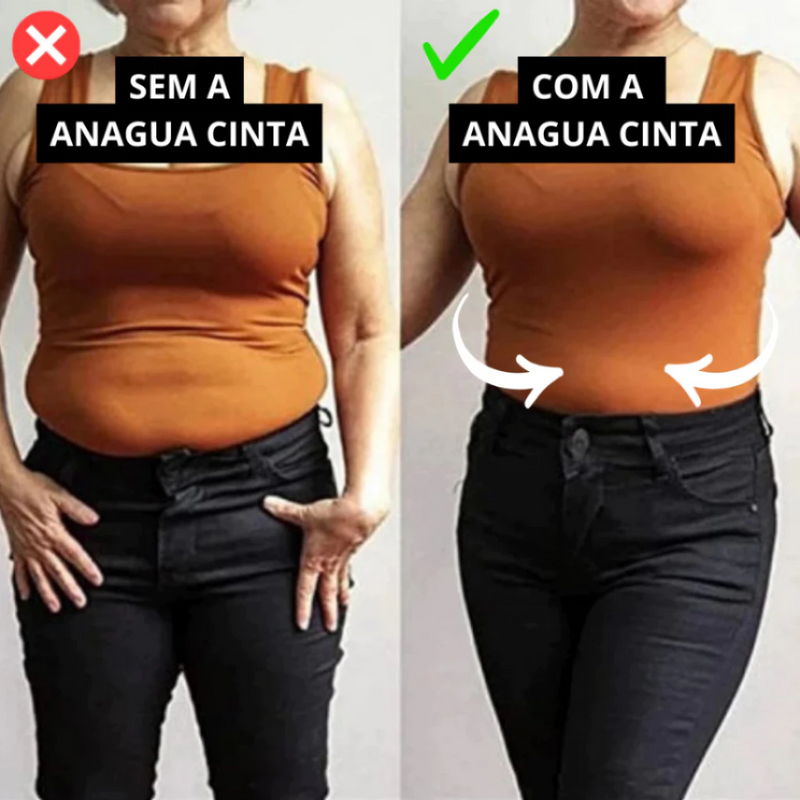 Short Modelador Segunda Pele Liso Anágua (Compre 1, Leve 2)