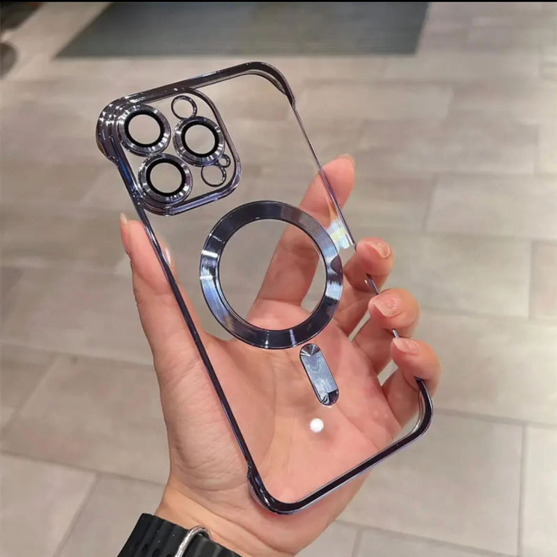 Case IPhone de Luxo Transparente Sem Bordas