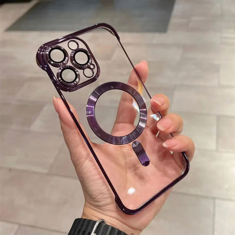 Case IPhone de Luxo Transparente Sem Bordas