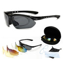 Óculos Bike 5 Lentes Polarizadas