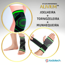 Kit de Compressão 360º PREMIUM Joelheira + Munhequeira (GANHE Tornozeleira de BRINDE)