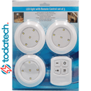 Kit 3 Luminárias Led - Sem fio com Controle Remoto - Frete Grátis