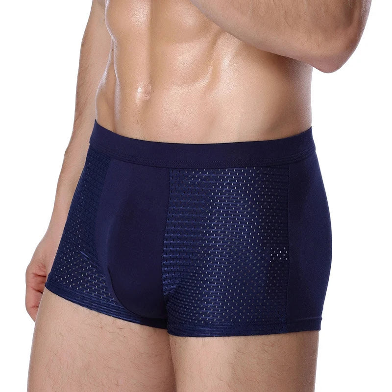 Cuecas Boxer de Fibra de Bambu - Kit 4