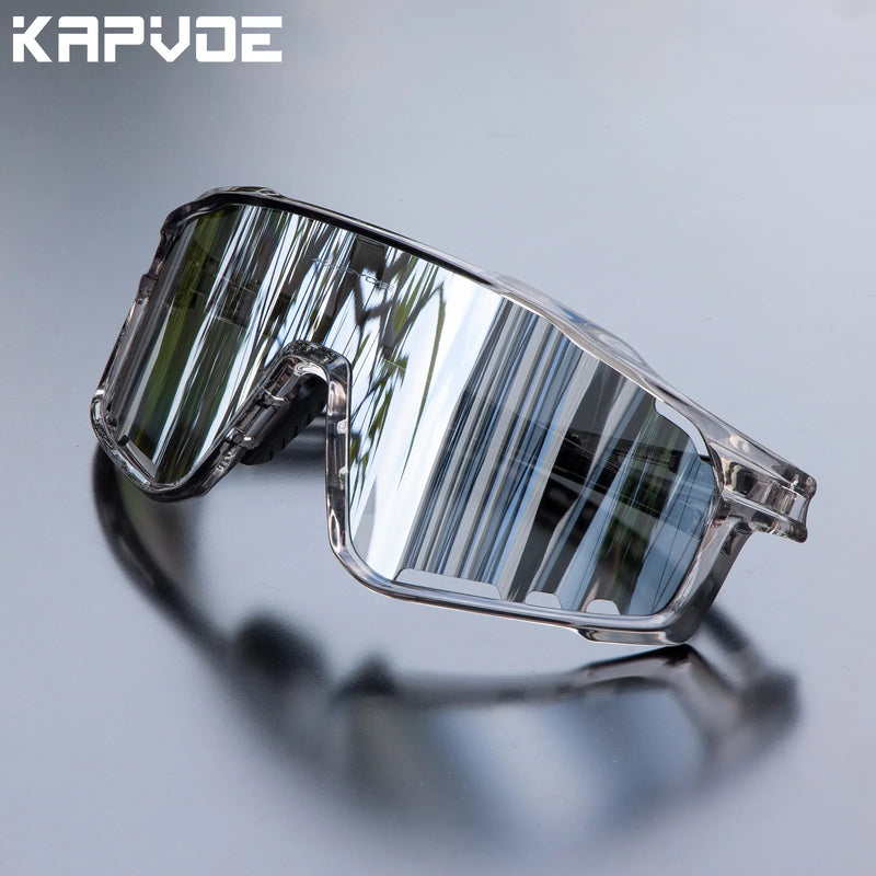 Óculos Bike Fotocromático Kap + Brinde Clip Lente de Grau