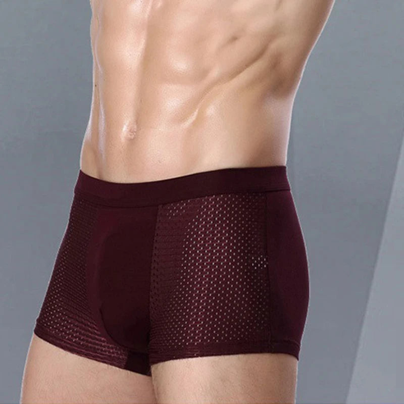 Cuecas Boxer de Fibra de Bambu - Kit 4