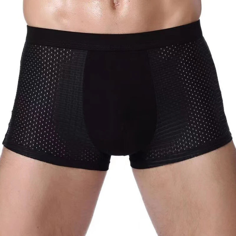 Cuecas Boxer de Fibra de Bambu - Kit 4