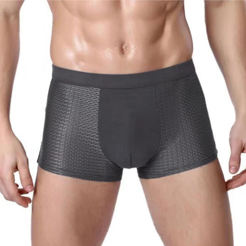 Cuecas Boxer de Fibra de Bambu - Kit 4