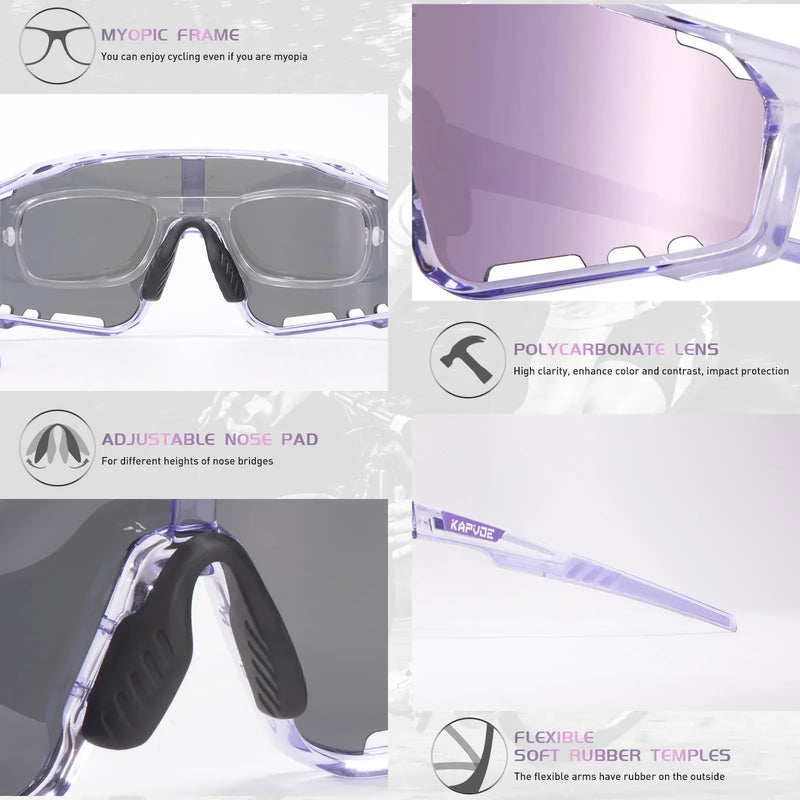 Óculos Bike Kap X237 Polarizado 3 lentes + Clip Miopia + Frete Grátis por Tempo Limitado