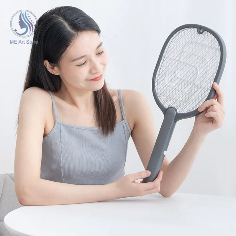 Raquete Mata Mosquito com Ions de Atração
