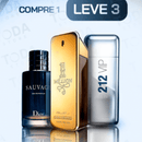 KIT LEGÍTIMO [PAGUE1LEVE3] - Kit 3 Perfumes Masculino - 1 Million Paco , Sauvage Dior e 212 VIP Men Herrera (100ml cada)