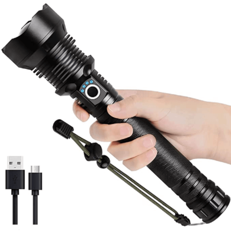 Lanterna MILITAR A prova d'água Laser Pro Titanium® - Mais Potente do Mundo [50% OFF]