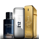 KIT LEGÍTIMO [PAGUE1LEVE3] - Kit 3 Perfumes Masculino - 1 Million Paco , Sauvage Dior e 212 VIP Men Herrera (100ml cada)