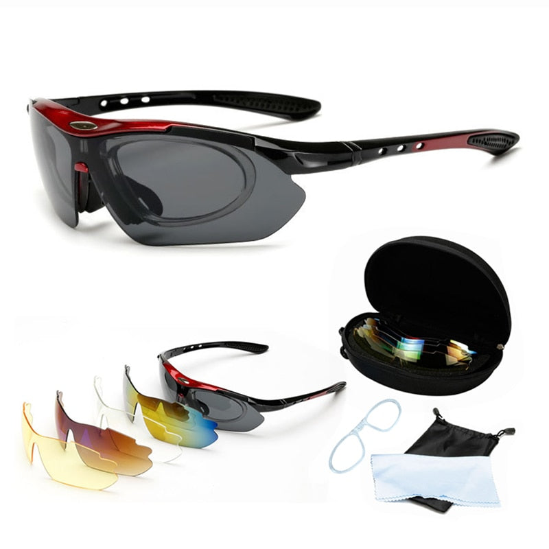 Óculos Bike 5 Lentes Polarizadas