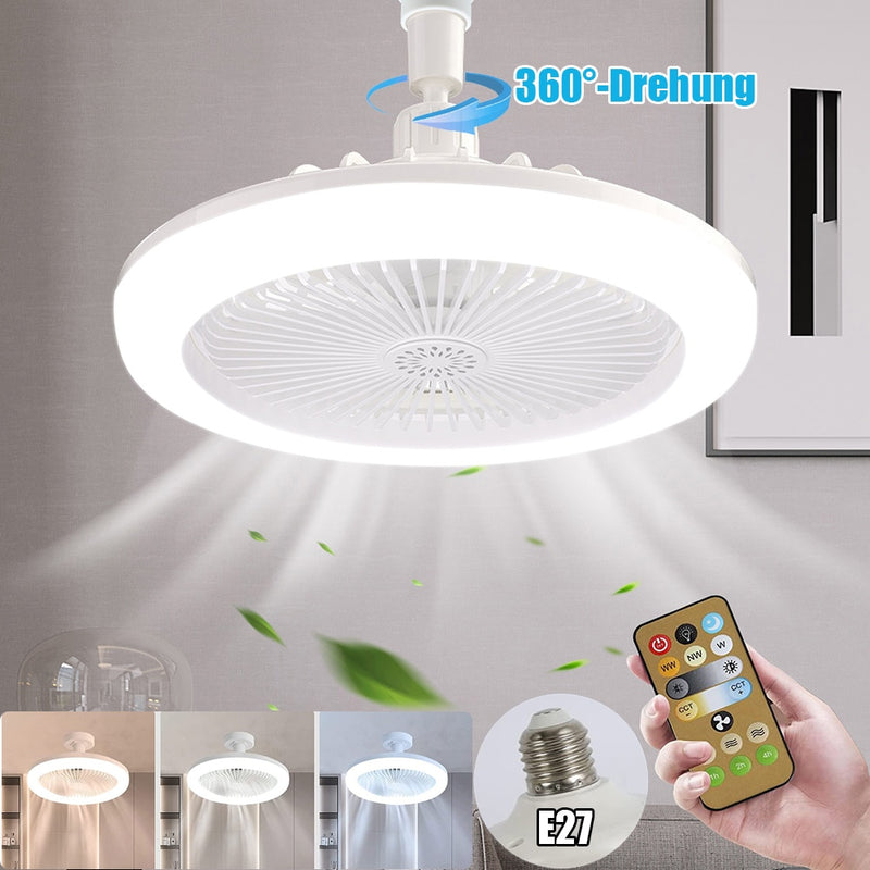 Luminária Led Com Ventilador 2 em 1 + Controle Remoto Incluso + Frete Grátis