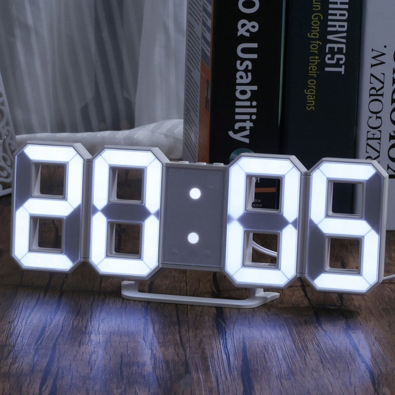 Relógio Digital LED 3D Brilhante + FRETE GRÁTIS + BRINDE EXCLUSIVO (SOMENTE HOJE)